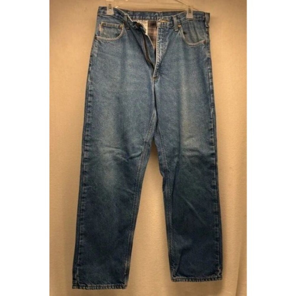 Carhartt B172 DST Relaxed Fit Jeans Men’s 34x32 Blue Denim Workwear